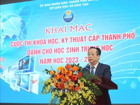 Hà Nội: 97 đề tài tham dự Cuộc thi khoa học kỹ thuật dành cho học sinh trung học