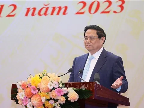 Thủ tướng Phạm Minh Chính dự Hội nghị tổng kết năm 2023 của ngành Giao thông vận tải