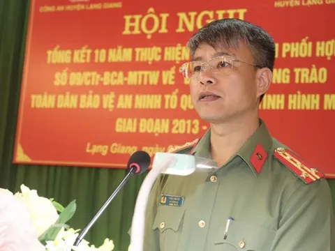 Đại tá Thân Văn Hải giữ chức Giám đốc Công an tỉnh Vĩnh Phúc