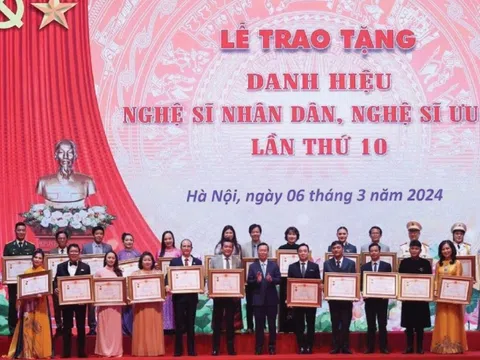 Trao tặng danh hiệu Nghệ sĩ Nhân dân, Nghệ sĩ Ưu tú lần thứ 10 năm 2024