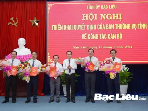 Bổ nhiệm nhân sự mới tại Gia Lai, Bạc Liêu