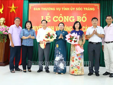 Thái Bình, Sóc Trăng kiện toàn nhân sự mới