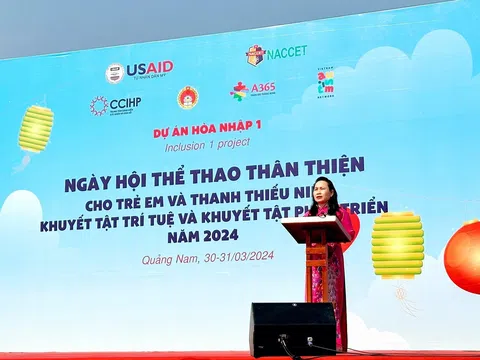 Ngày hội thể thao thân thiện cho trẻ em và thanh thiếu niên khuyết tật trí tuệ, khuyết tật phát triển năm 2024