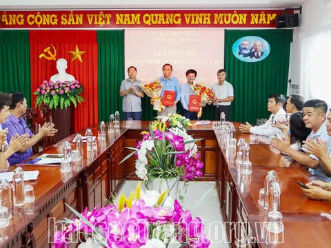 Kiện toàn nhân sự lãnh đạo mới tại Sóc Trăng, Thái Bình