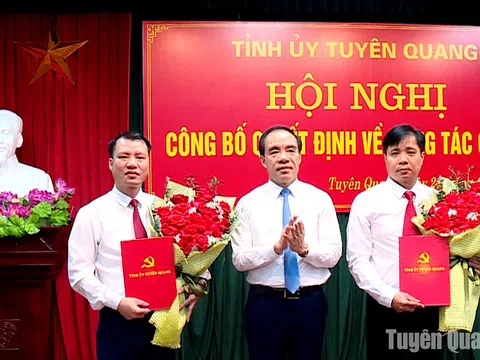 Điều động, bổ nhiệm cán bộ tại Tuyên Quang và Kiên Giang