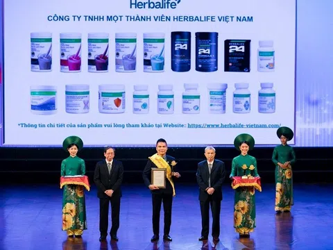 Herbalife Việt Nam đạt giải thưởng “Sản phẩm vàng vì sức khỏe cộng đồng năm 2024”