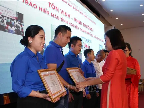 Đà Nẵng tôn vinh hơn 300 tập thể, cá nhân, gia đình hiến máu tình nguyện