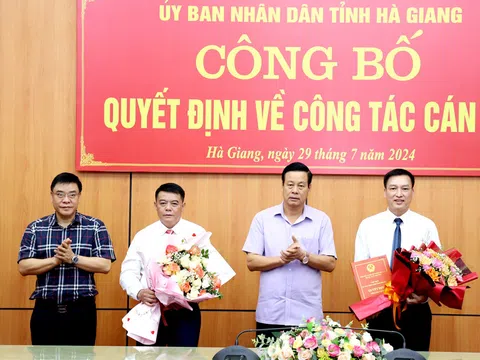 Bổ nhiệm cán bộ mới tại Hà Giang, Phú Yên