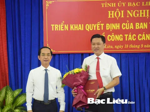 Bạc Liêu, Quảng Nam kiện toàn cán bộ mới