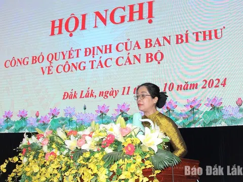 Bà Huỳnh Thị Chiến Hoà giữ chức Phó Bí thư Tỉnh uỷ Đắk Lắk