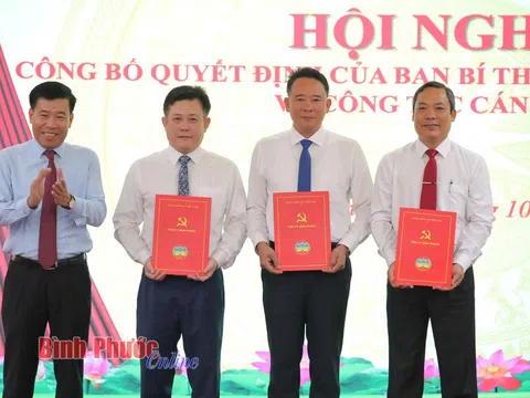 Bổ nhiệm cán bộ tại Đồng Nai, Bình Phước