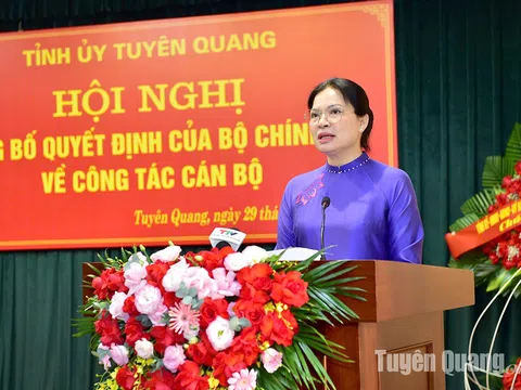 Bà Hà Thị Nga giữ chức Bí thư Tỉnh uỷ Tuyên Quang