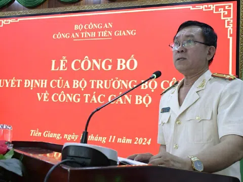 Thượng tá Trần Văn Tròn làm Phó Giám đốc Công an tỉnh Tiền Giang