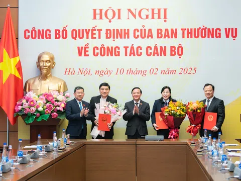 Kiện toàn nhân sự tại Ban Thường vụ Đảng ủy Quốc hội và Ban Tuyên giáo và Dân vận Trung ương