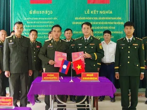 Tăng cường hợp tác biên giới Việt – Lào: Bộ đội Biên phòng Điện Biên và Phongsaly ký kết nghĩa
