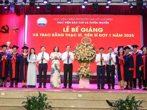 Học viện Báo chí và Tuyên truyền Tổ chức Lễ bế giảng và trao bằng Thạc sĩ, Tiến sĩ đợt 1 năm 2025