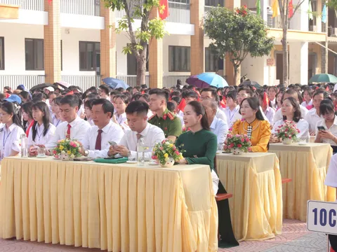 Khí thế mới trong Lễ khai giảng năm học 2025 – 2026 tại trường THPT Nghĩa Lộ