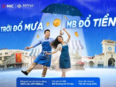 Ngân hàng Quân đội ra mắt gói bảo hiểm thời tiết theo chỉ số lượng mưa