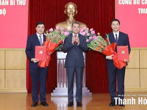 Thanh Hoá có 2 tân Phó Bí thư Tỉnh uỷ
