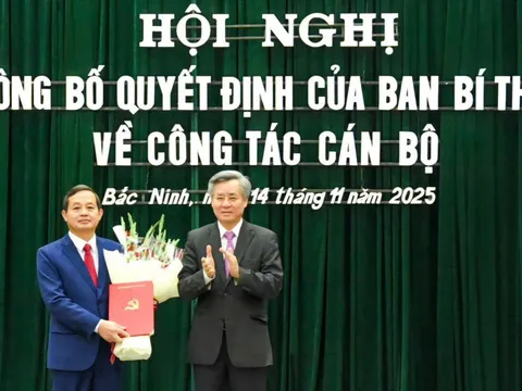 Chủ tịch UBND tỉnh Thái Nguyên được điều động làm Phó Bí thư Tỉnh ủy Bắc Ninh