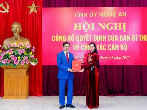 Ông Võ Trọng Hải giữ chức Phó bí thư Tỉnh ủy Nghệ An