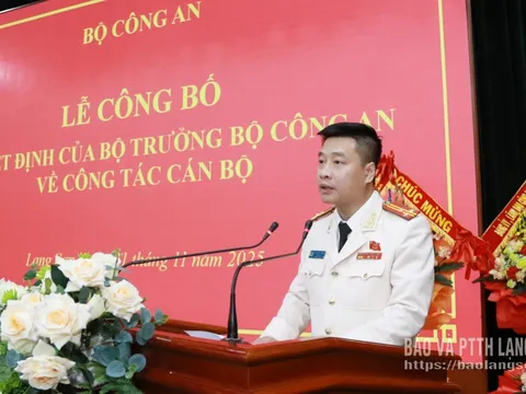 Thượng tá Vũ Thanh Tùng làm Giám đốc Công an tỉnh Lạng Sơn
