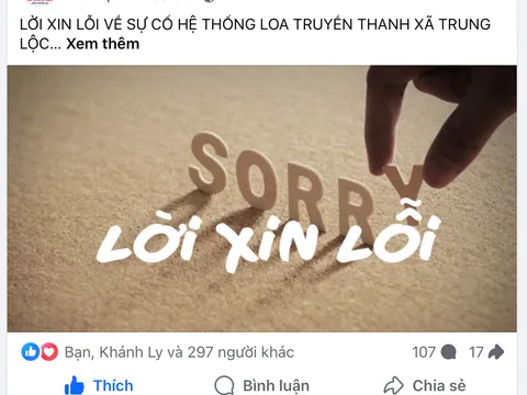 Xã xin lỗi vì loa phát lúc hơn 3 giờ sáng làm dân tỉnh giấc