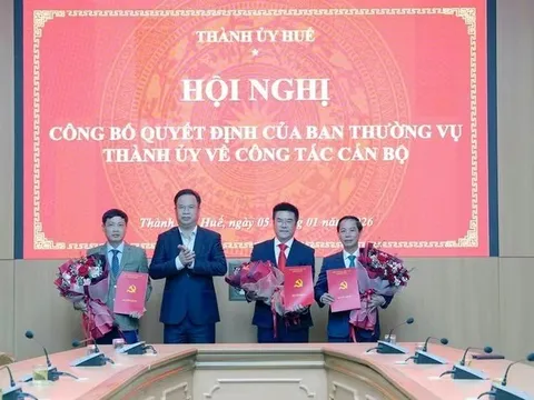 Huế, Hà Tĩnh điều động, bổ nhiệm nhân sự lãnh đạo mới