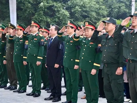 Trang trọng lễ truy điệu, an táng hài cốt liệt sĩ quân tình nguyện Việt Nam hy sinh tại Lào