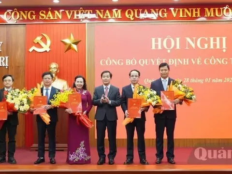 Bổ nhiệm nhân sự lãnh đạo mới tại Thanh Hoá, Quảng Trị