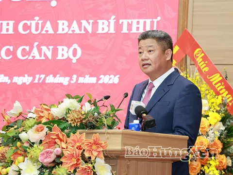 Hưng Yên có tân Phó Bí thư Tỉnh ủy