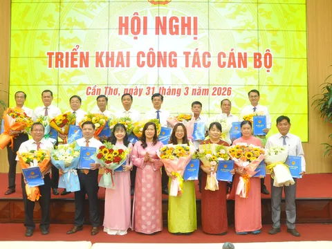 Cần Thơ điều động, bổ nhiệm 16 cán bộ cấp quản lý, lãnh đạo