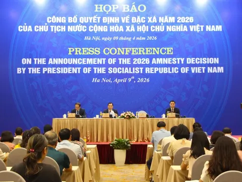 Công bố đặc xá năm 2026 ngay đầu nhiệm kỳ Chủ tịch nước