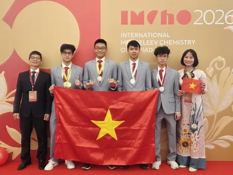 Việt Nam ghi dấu với 4 thí sinh lọt top 30 trong kỳ thi Hóa học hàng đầu thế giới