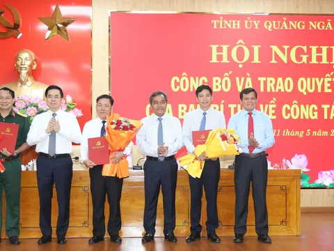Quảng Ngãi, Hà Tĩnh kiện toàn nhân sự, bổ nhiệm lãnh đạo mới