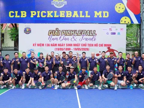 Giải Pickleball Ngôi Sao Nam Đàn & Friends tạo sân chơi kết nối người yêu thể thao tại Hà Nội
