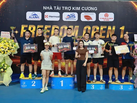 Sôi động Giải Pickleball Freedom Open I tranh cúp Hermod: Gắn kết đam mê, lan tỏa tinh thần thể thao