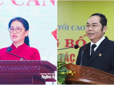 Bổ nhiệm Chánh án Tòa án Nhân dân các tỉnh Nghệ An, Hà Tĩnh