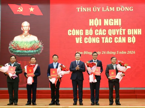 Lâm Đồng điều động, bổ nhiệm 10 nhân sự lãnh đạo mới