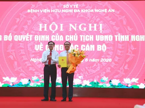 Ông Nguyễn Hồng Trường làm Giám đốc Bệnh viện Hữu nghị Đa khoa Nghệ An