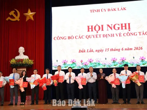 Đắk Lắk điều động, bổ nhiệm 20 nhân sự lãnh đạo mới