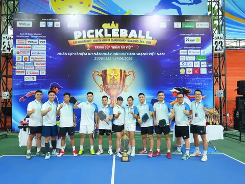 Hơn 300 VĐV tranh tài tại Giải Pickleball Báo chí - Truyền hình và Doanh nghiệp toàn quốc 2026, Ngô Quốc Huỳnh Sports ghi dấu ấn đồng hành