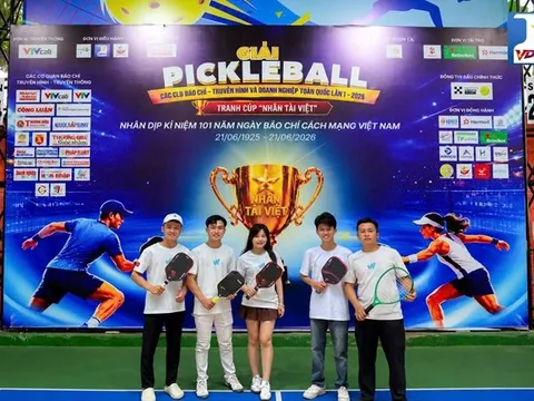 Wind Pickleball đồng hành cùng ngày hội Báo chí - Truyền hình và Doanh nghiệp toàn quốc 2026.