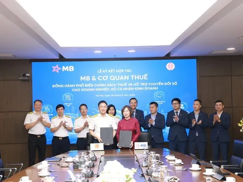 MB và cơ quan Thuế ký kết hợp tác: Lấy người nộp thuế làm trung tâm, lấy chuyển đổi số làm nền tảng