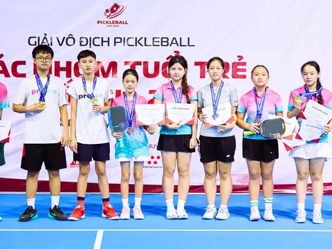 Nghệ An giành 10 huy chương tại Giải Pickleball các nhóm tuổi trẻ quốc gia vòng 1 năm 2026