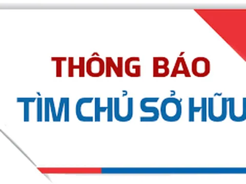 Thông báo tìm chủ sở hữu xe mô tô liên quan đến vụ án hình sự
