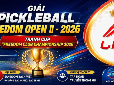 Li-Ning cùng các doanh nghiệp, đơn vị đồng hành góp phần làm nên thành công của Giải Pickleball Freedom Open II – 2026