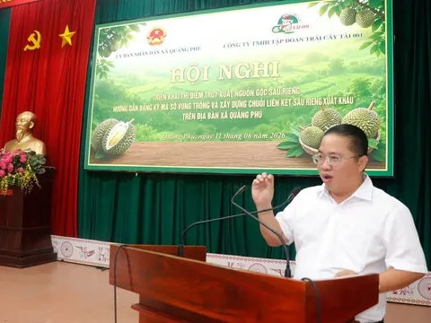 Tập Đoàn Tài 001: Mở rộng thị trường nội địa, xây dựng chuỗi sầu riêng  minh bạch từ vùng trồng đến người tiêu dùng