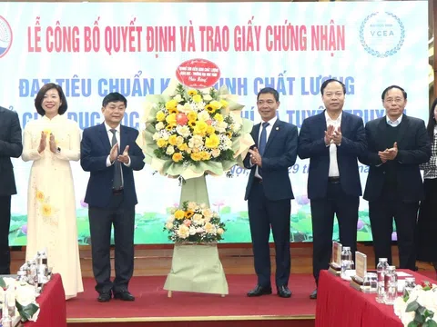 Công bố Quyết định công nhận đạt tiêu chuẩn kiểm định chất lượng giáo dục cho Học viện Báo chí và Tuyên truyền