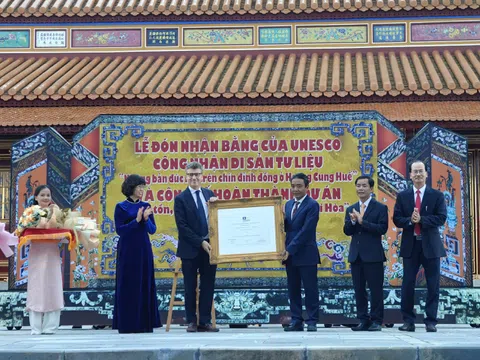 Thừa Thiên Huế đón nhận bằng UNESCO và công bố hoàn thành tu bổ di tích điện Thái Hòa